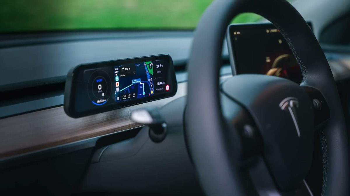 S3XY Dash in Ryan Shaw's Tesla