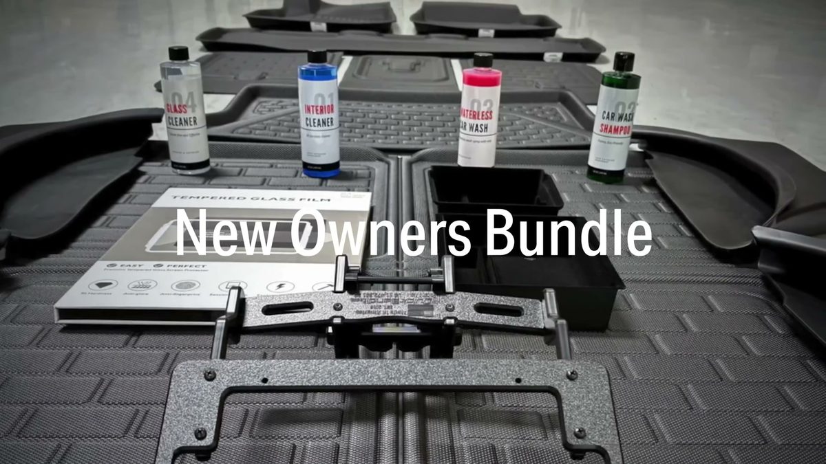 New Owner's Bundle in Ryan Shaw's Tesla